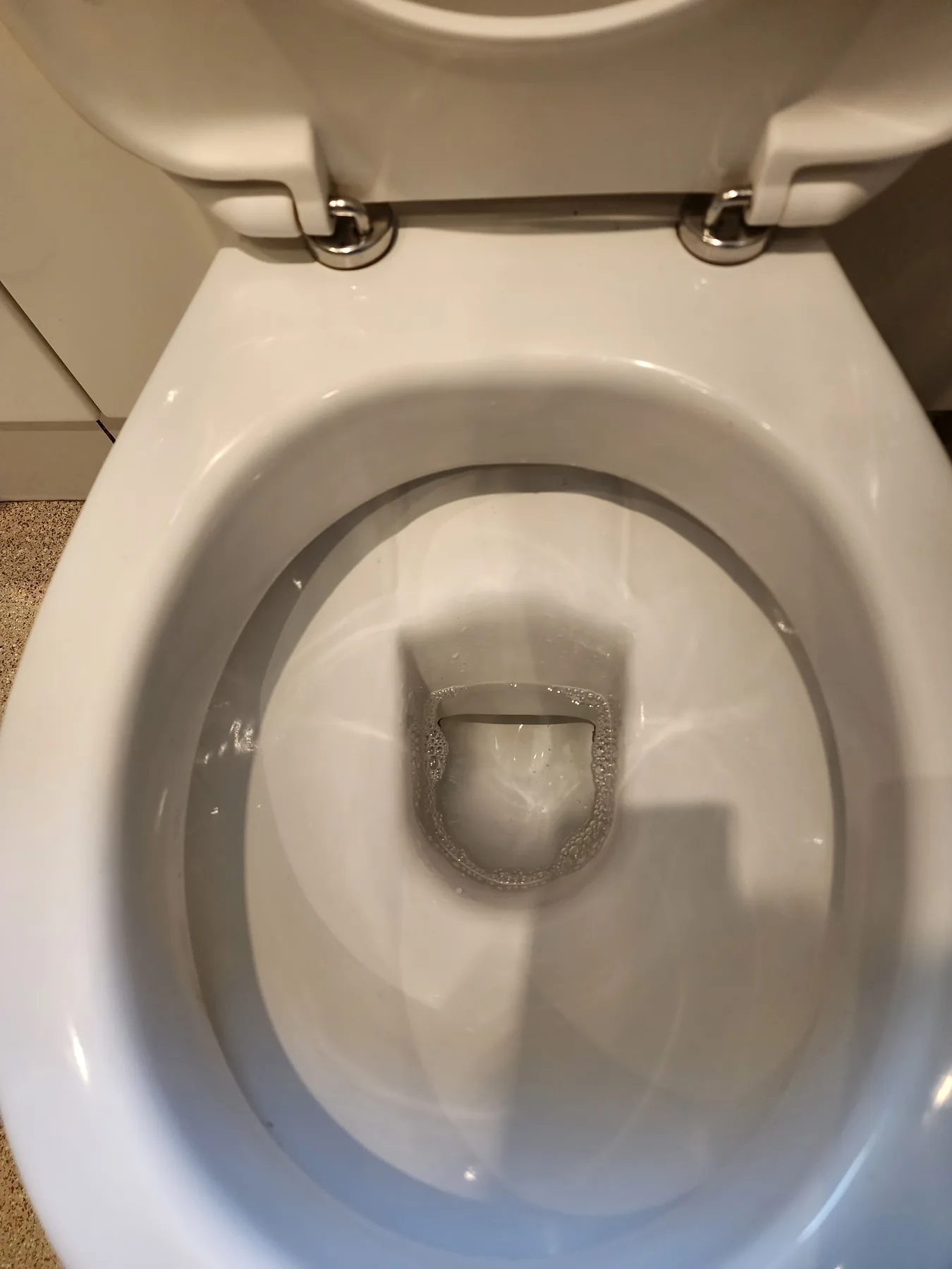 WhiteForm cleaned toilet